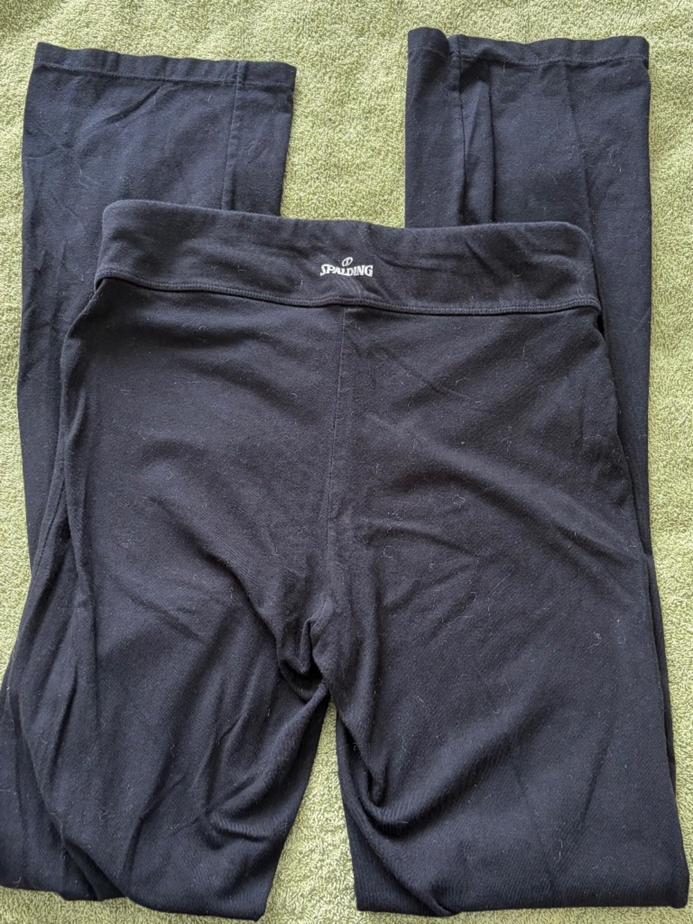 Women's Medium - Spalding Black Bootcut Yoga Pants